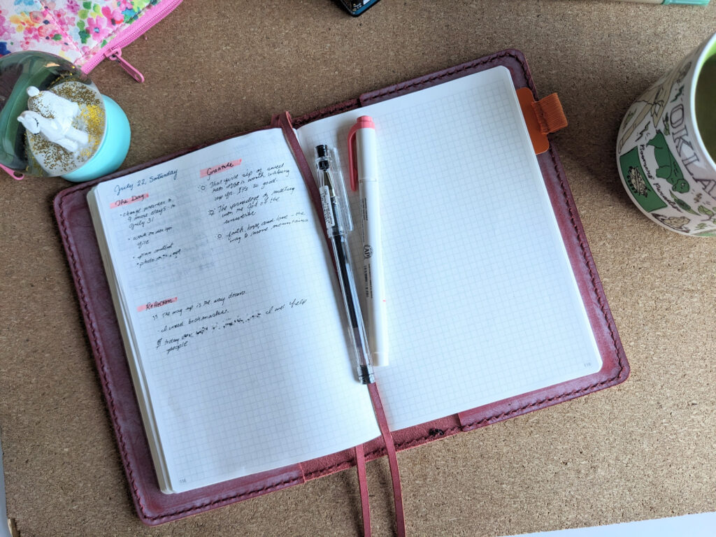 favorite daily bullet journal layout tomoe river paper planner