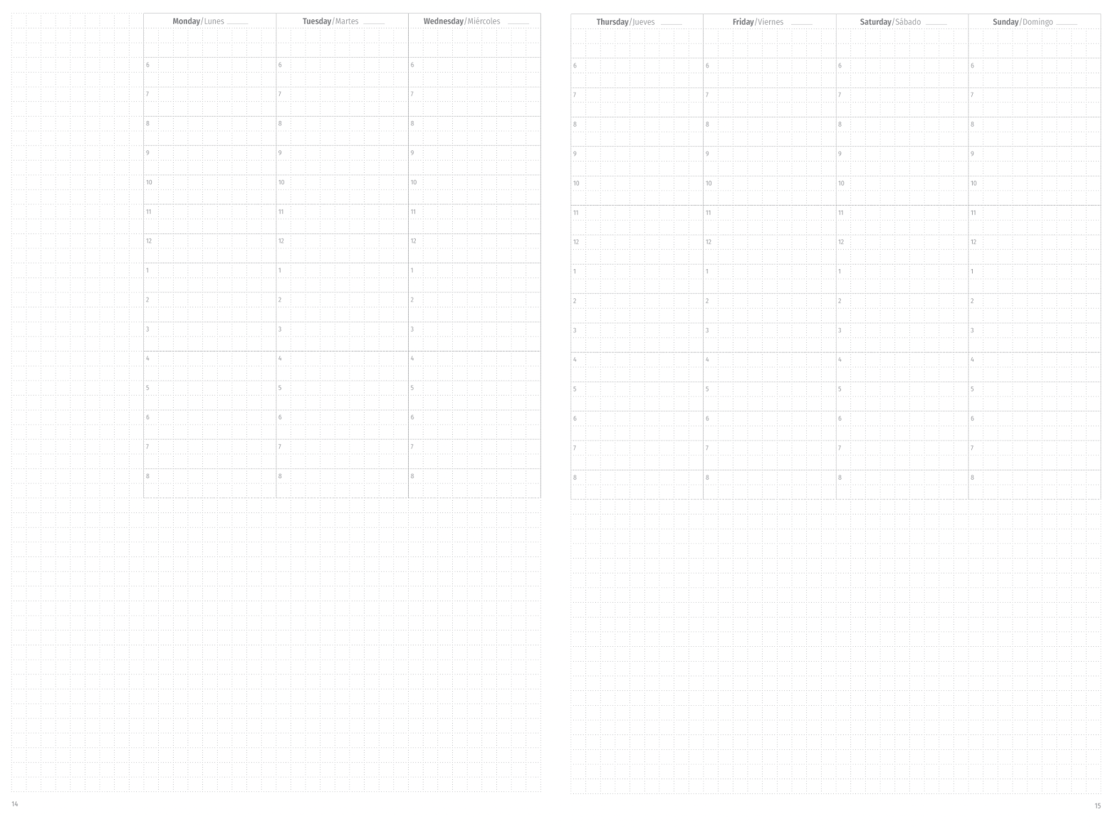 daily monthly weekly planner structure freedom bullet journal six months