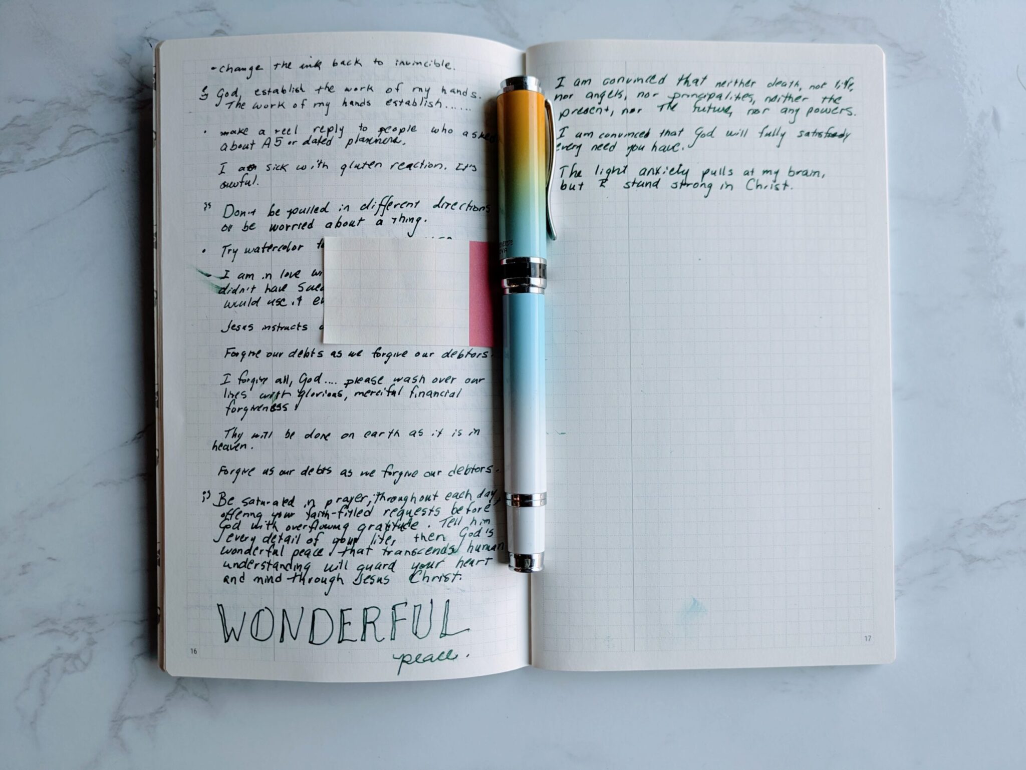 Inner dialogue Daily Bullet Journal Layout